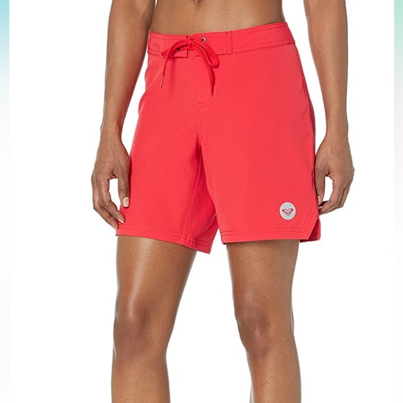 Roxy || Bright red 7” boardshorts - Picture 1 of 10